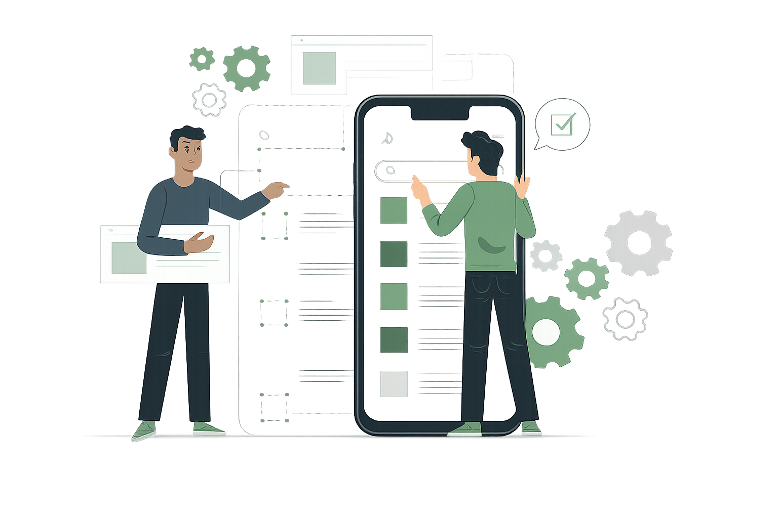 App Development Illustration