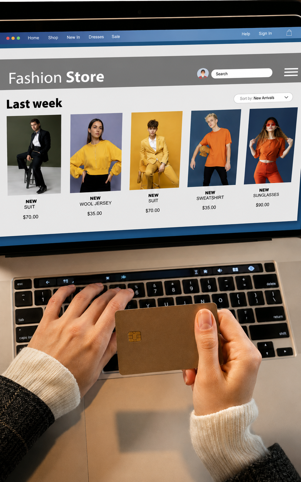 Fashion store online shopping